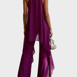 Viola - Conjunto Halter Elegante con Pantalones