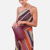 Vestido Maxi de Cuello Halter – Vestido Fluido de Silueta Resort para Mujeres