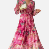 Vestido Maxi de Noche de Verano con Estampado Floral