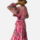 Vestido Maxi de Noche de Verano con Estampado Floral