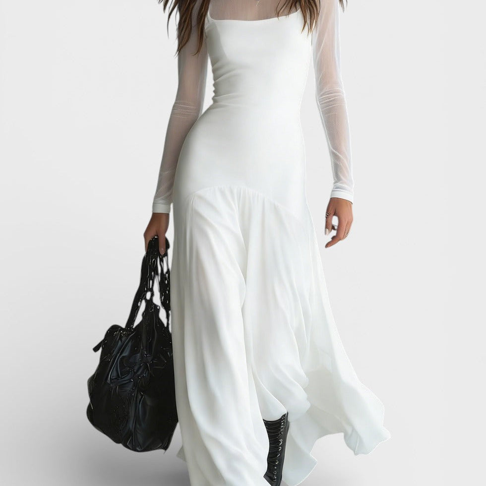 Natalia™ | Vestido largo de tul elegante