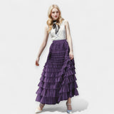Falda elegante con acento decorativo de tul
