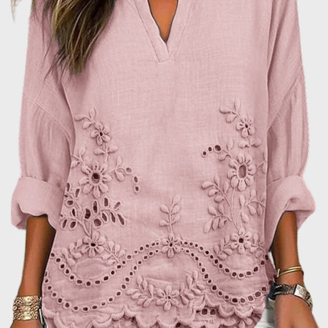 Camisa con estampado floral