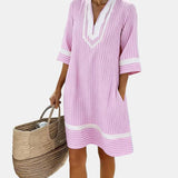 Klara™ | Vestido ligero a rayas con escote en V
