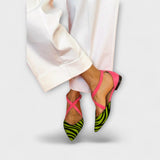 Zarella – Zapatos Zebra en poder rosa