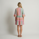 Lucía Vestido Mini Estampado Boho