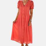 Sara | Vestido midi floral suelto y ligero