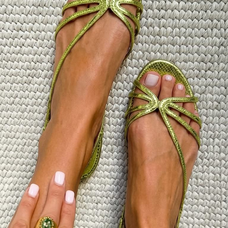 Maria - Sandalias Doradas Elegancia de Verano