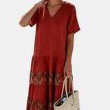 Martina | Vestido midi floral suelto y ligero