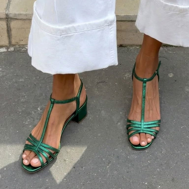 Diana - Sandalias Doradas Elegancia Diaria