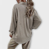 Ashley - Blusa de manga larga de estilo vintage