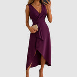 Valerie - Elegante vestido cruzado con escote en V