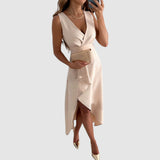Valerie - Elegante vestido cruzado con escote en V