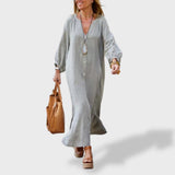 Eva™ ｜Vestido de Verano de Algodón y Lino