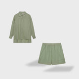 Maud | Conjunto elegante de camisas y pantalones de lino