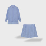 Maud | Conjunto elegante de camisas y pantalones de lino