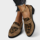 Zapatos elegantes para mujer con estampado de leopardo