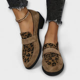 Zapatos elegantes para mujer con estampado de leopardo