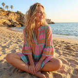 Lucía Vestido Mini Estampado Boho
