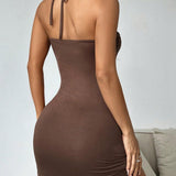 Karolína – Mini Vestido Chocolate