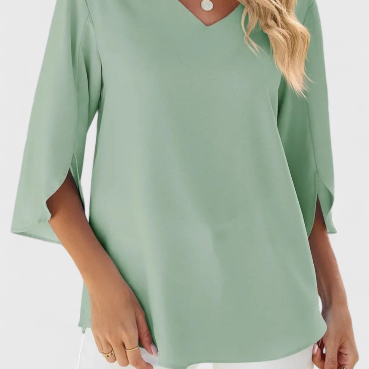 Blusa Casual Tabitha con Corte Suelto y Estilo Sofisticado