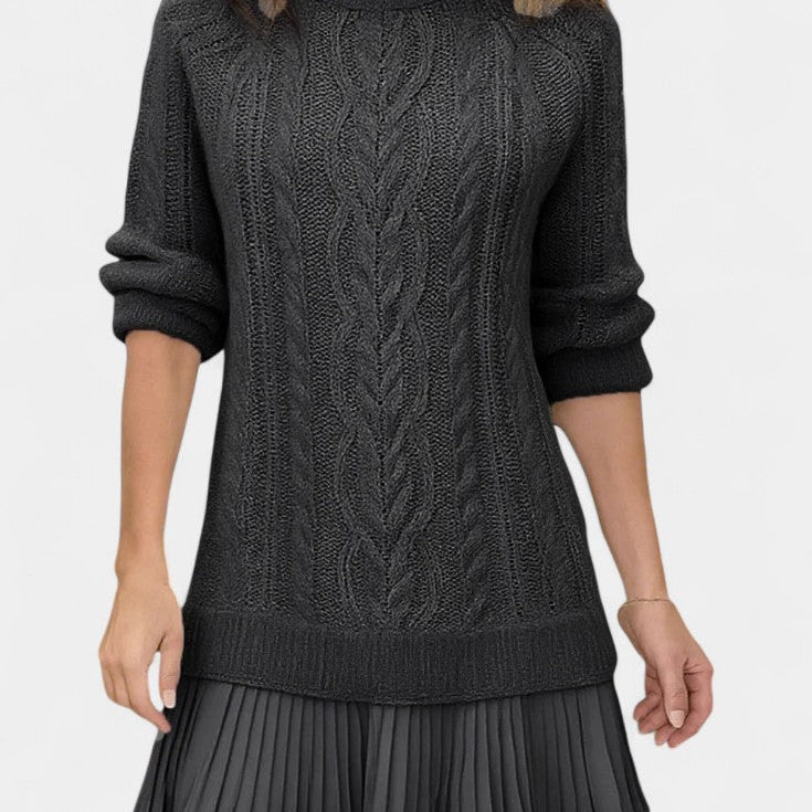 Vestido Mini de Punto Daina con Forma Torcida