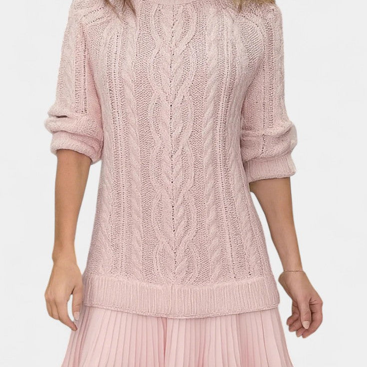 Vestido Mini de Punto Daina con Forma Torcida