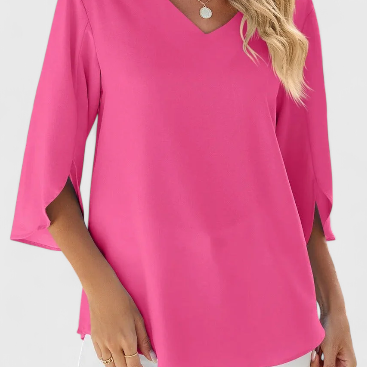 Blusa Casual Tabitha con Corte Suelto y Estilo Sofisticado
