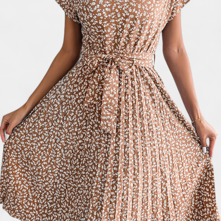 Vestido Midi Floral Galilea con Inspiración Campestre