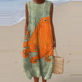 Michelle | Vestido Midi Sin Mangas