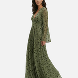 Vestido de verano largo clásico de playa para mujeres