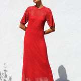 Ana™ | Vestido maxi de crochet elegante