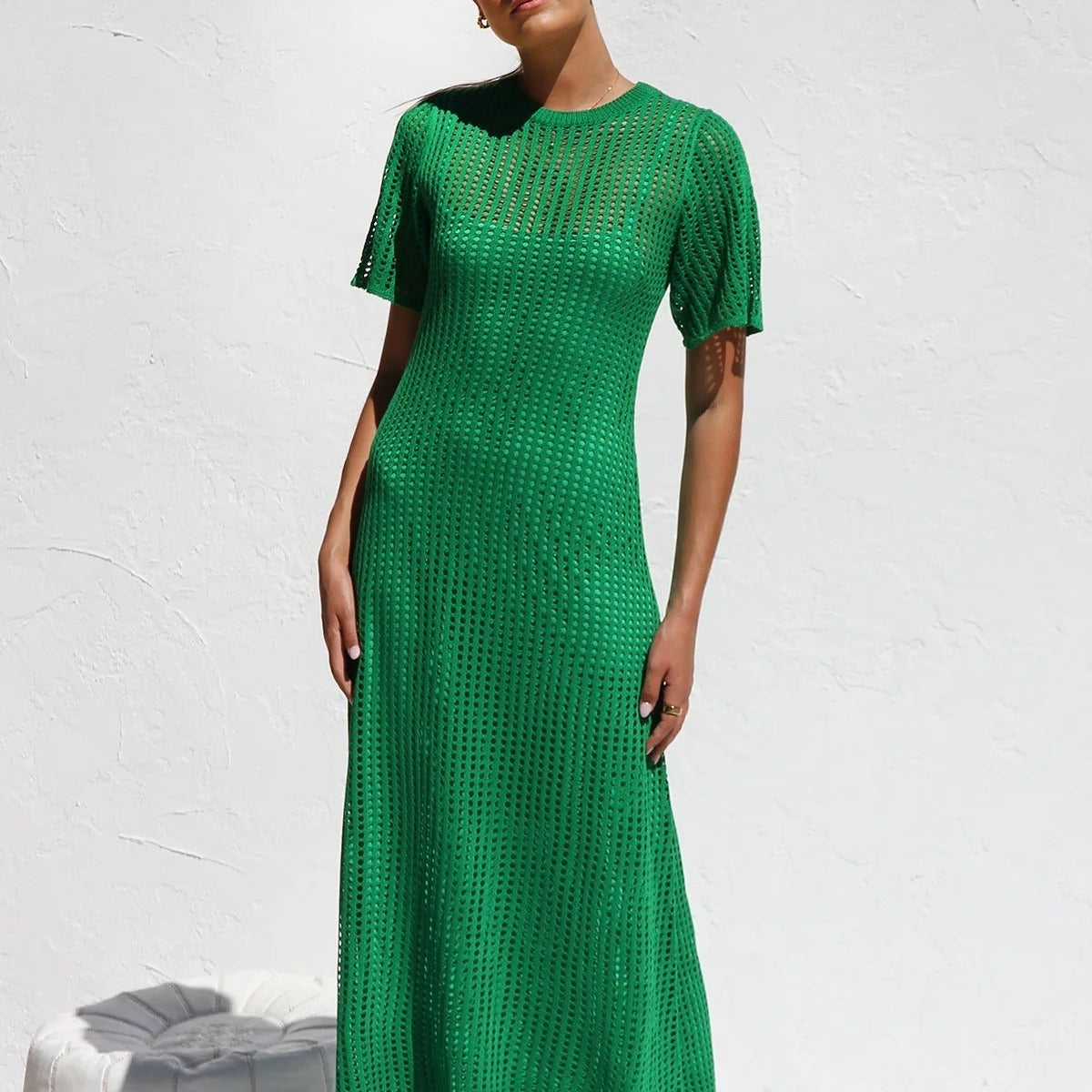 Ana™ | Vestido maxi de crochet elegante