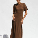Ana™ | Vestido maxi de crochet elegante