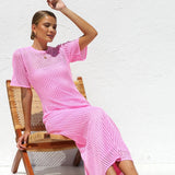 Ana™ | Vestido maxi de crochet elegante