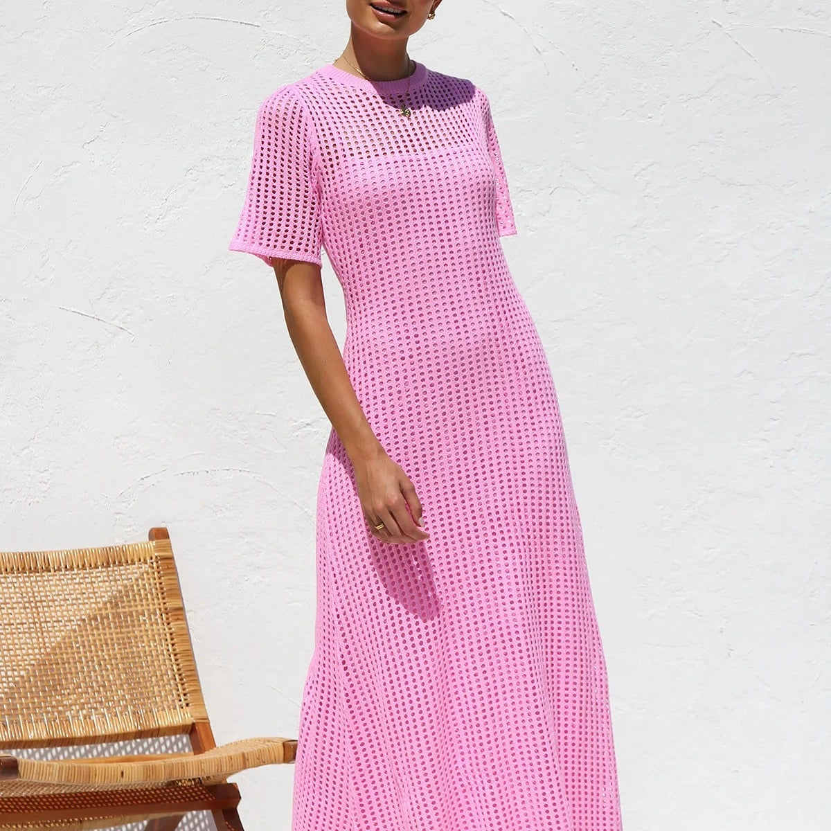 Ana™ | Vestido maxi de crochet elegante