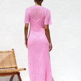 Ana™ | Vestido maxi de crochet elegante