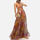 Vestido Maxi Floral de Noche para Mujeres