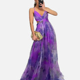 Vestido Maxi Floral de Noche para Mujeres