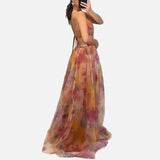 Vestido Maxi Floral de Noche para Mujeres