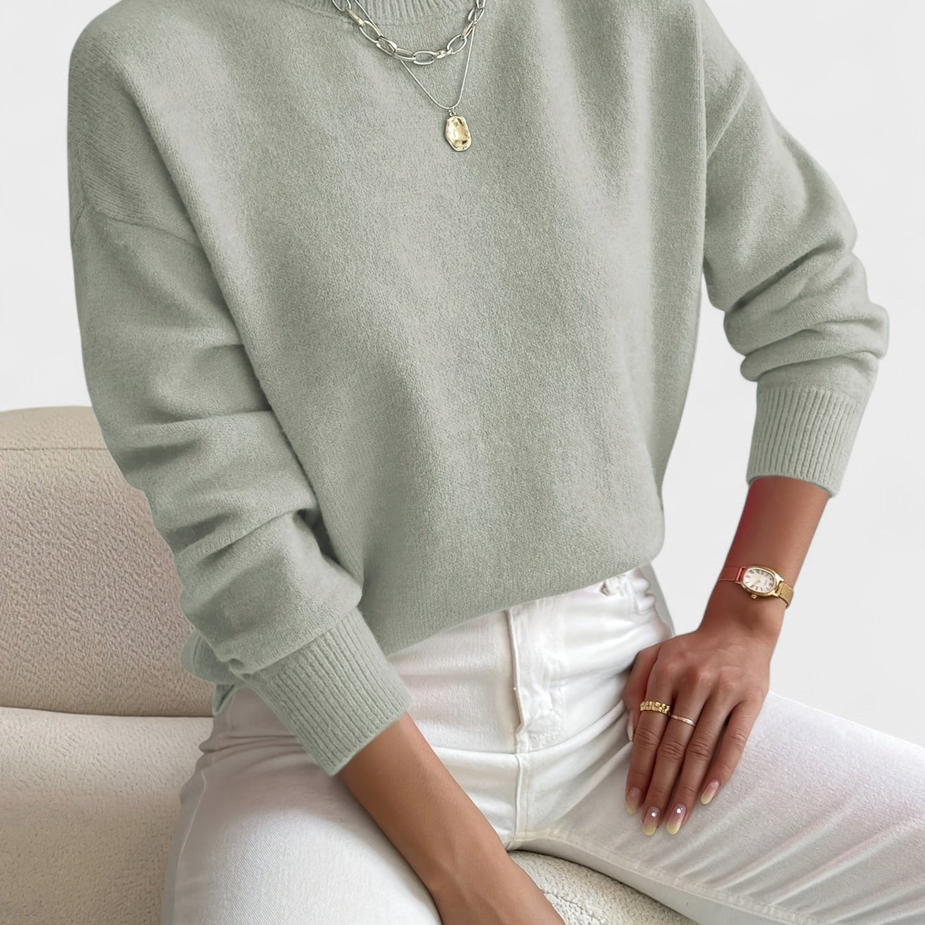 Petra™ | Jersey elegante de cuello alto
