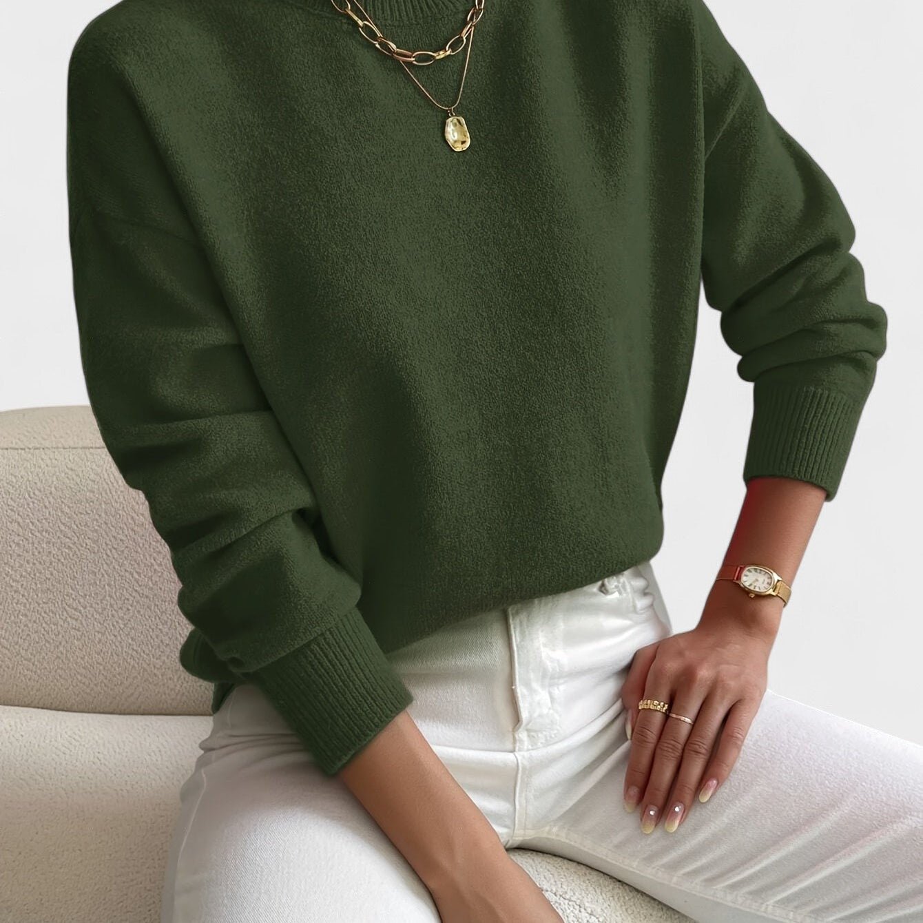 Petra™ | Jersey elegante de cuello alto
