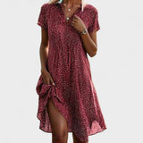 Clara™ | Vestido Midi con Mangas Cortas