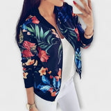 Andreia - Chaqueta bomber elegante con estampado floral